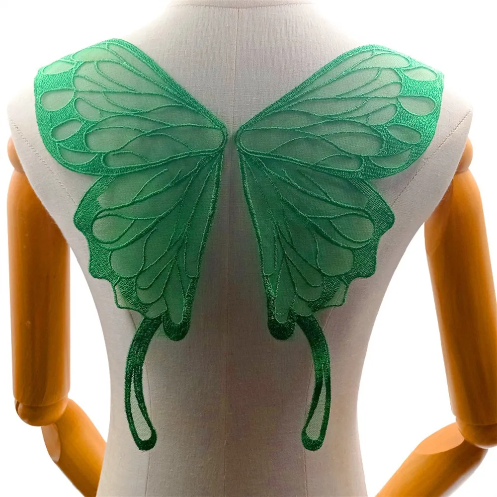 Embroidered Butterfly Wing Lace Applique Corsage