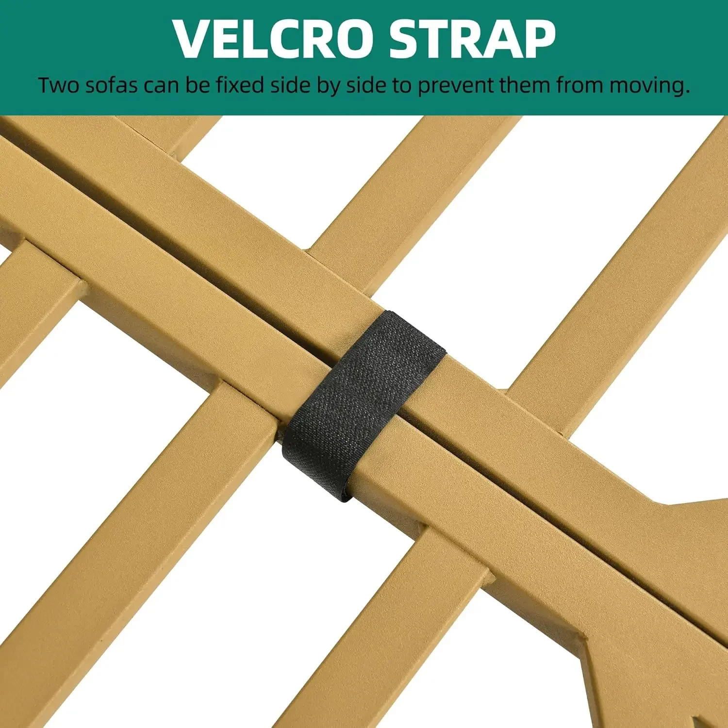 NEW-Patio Furniture Set, 6 Pieces Outdoor Rattan Woven Sectional Sofa Patio Loveseat with Ottoman and and Side Table