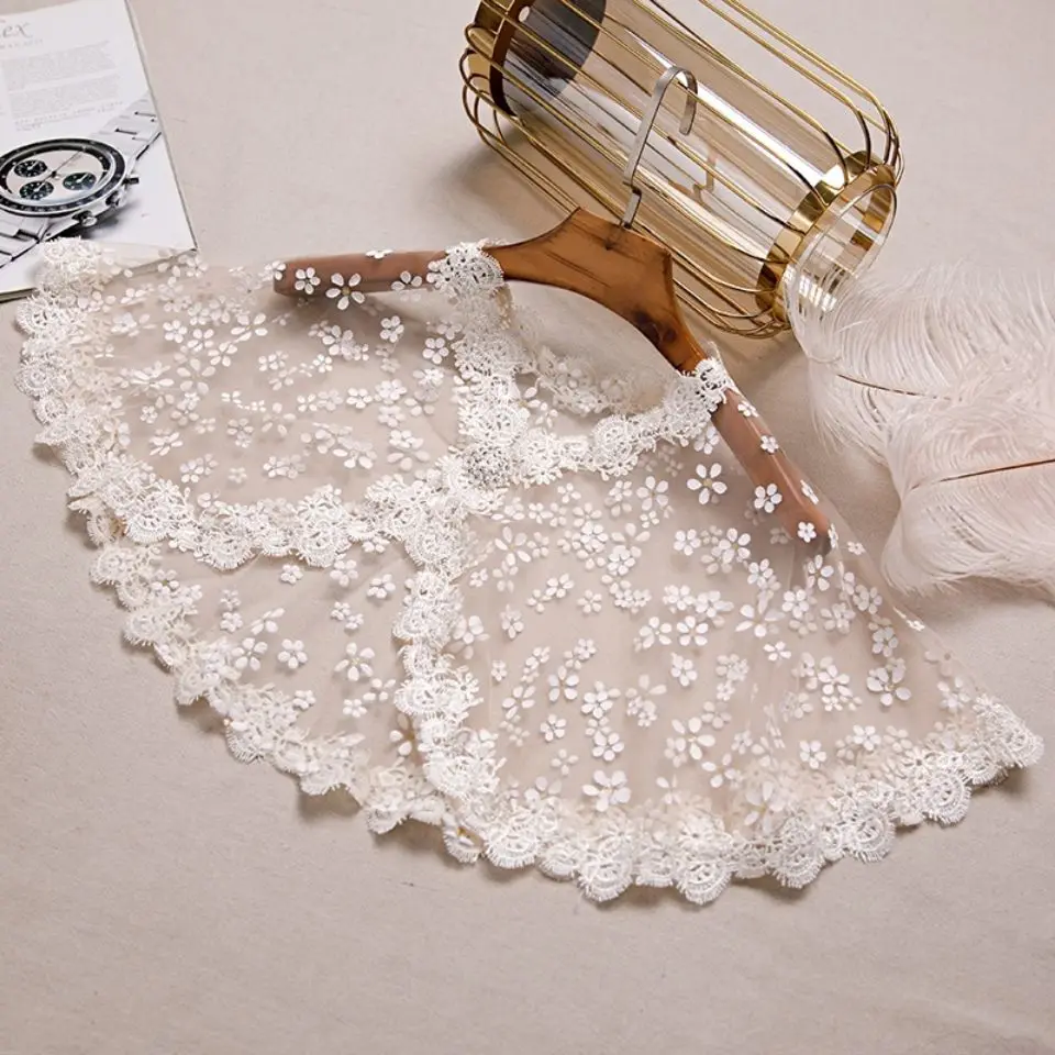 Festa Di Nozze Fiore Ragazza Bolero Abito Da Principessa Capo Ragazze Avvolgere Top Cover-Up Pizzo Bambini Bolero Matrimonio Matrimonio Accessori
