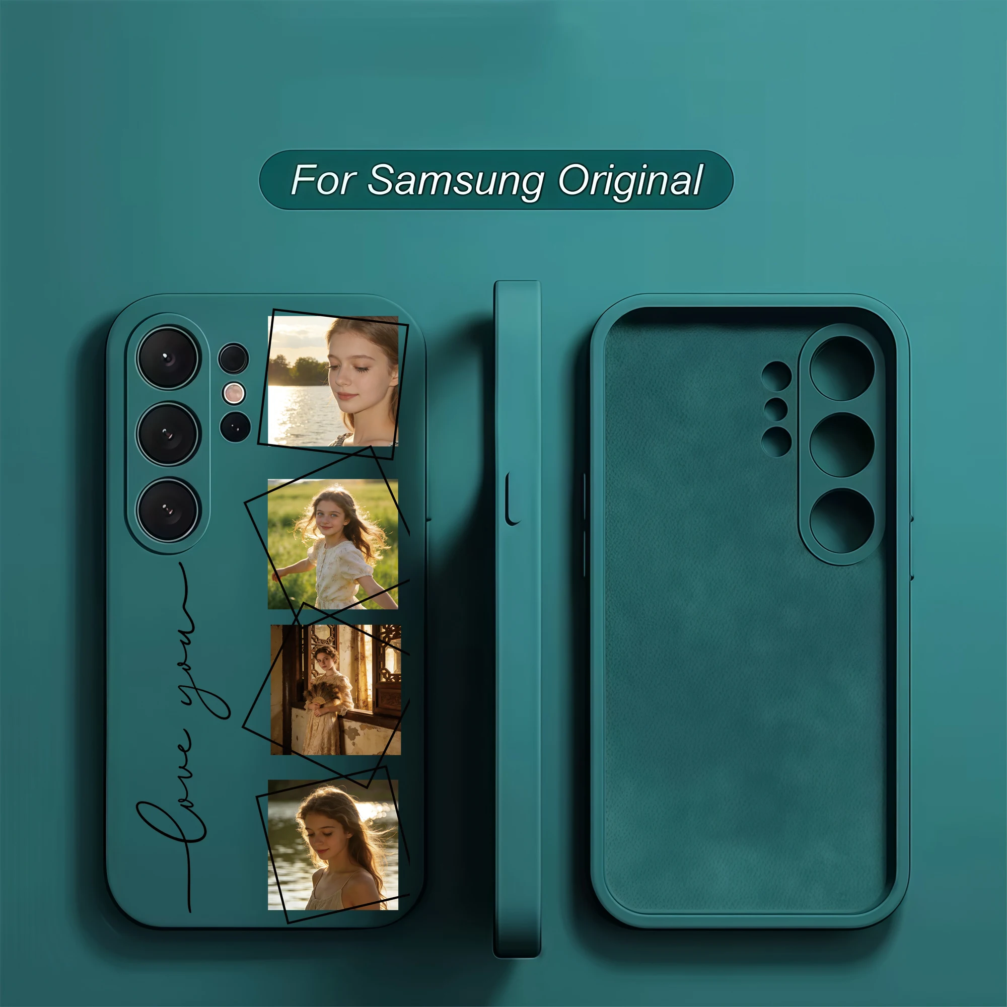 Personalized Four Pictures Custom Photo Phone Case For Samsung Galaxy thumbnail 3