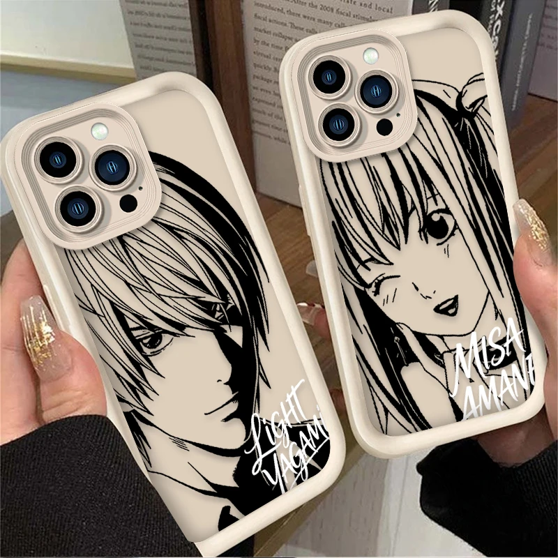 Death Note L & Misa Soft TPU Phone Case - Anime Character Design