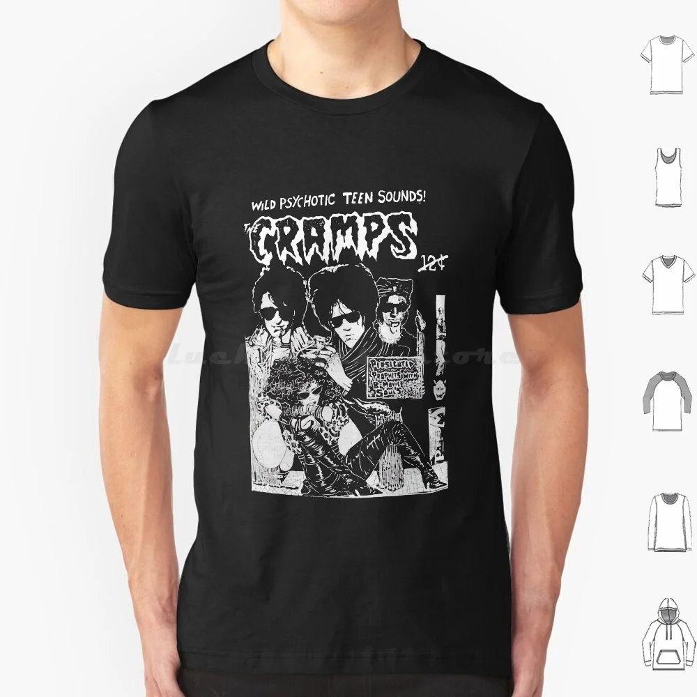 Wild Teen Sounds T Shirt Big Size 100% Cotone I Crampi La Migliore Vendita I Crampi Musica I Crampi Indie I Crampi Metallo