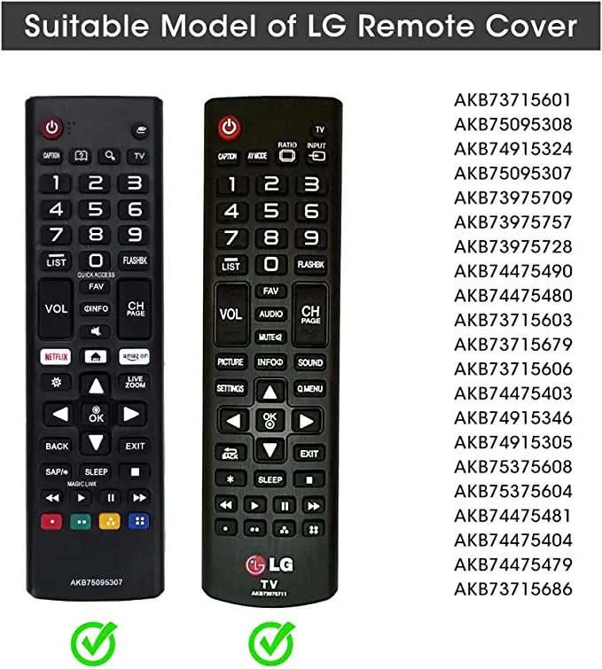 LG AKB용 실리콘 케이스 75095308   AKB 74915324   AKB 73715601   AKB 75095307   리모컨, LG 리모컨 AKB7용 보호 케이스 커버