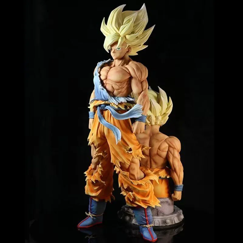 43Cm Gk Dragon Ball Figura de Ação Super Saiyan Son Goku Ssj1 Dois Corpo de  Alta Qualidade Collectible Boneca Brinquedos Modelo Desktop Ornamentos -  AliExpress