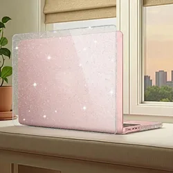 Sleek Protective Laptop Case - Compatible with 13, 14, and 16 Models for Air 13.6 M2 M3 M4 M5 (Gitter Clear)