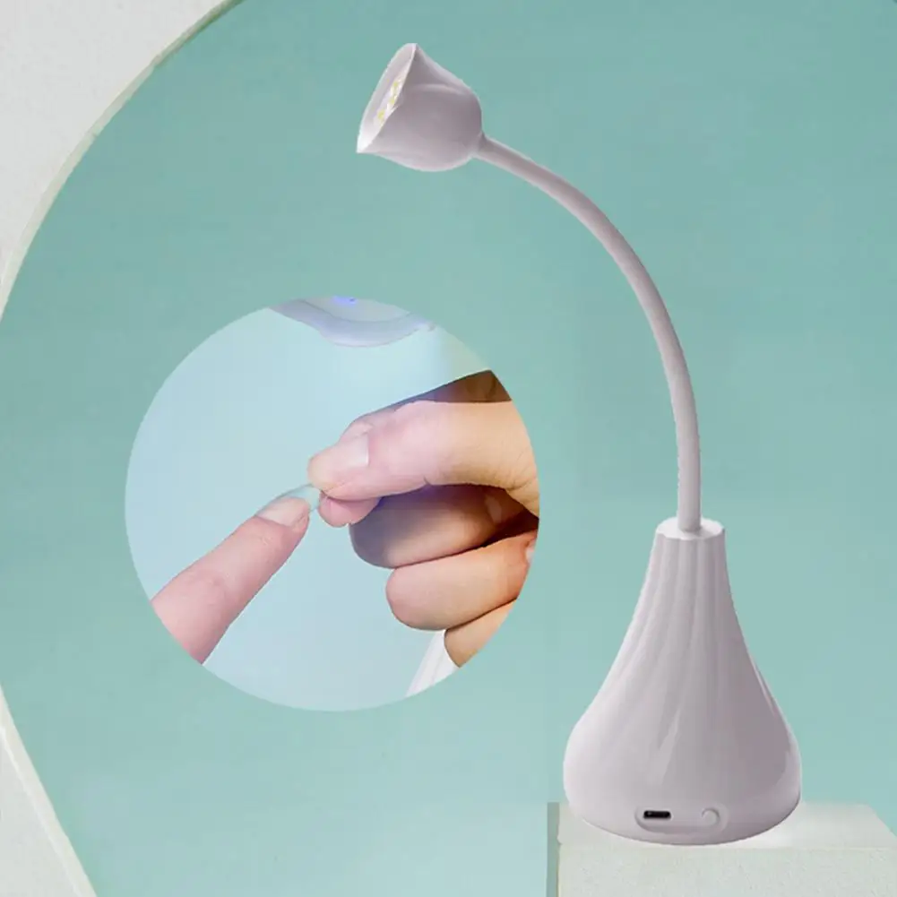 

Safe Portable Rechargeable Portable UV LED Curing Polish Light Quick Drying 6 Light Beads Nail Drying Machine for Salon
