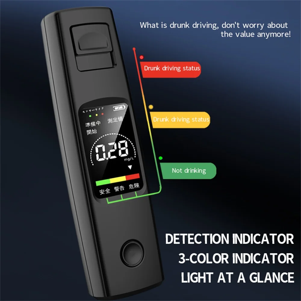 A20 Alcohol Tester Professional Breathalyzer Alcotest With LED Display Dual Mode Switch For Alcohol Meter Alcool Tester alcohol tester breath alcohol tester