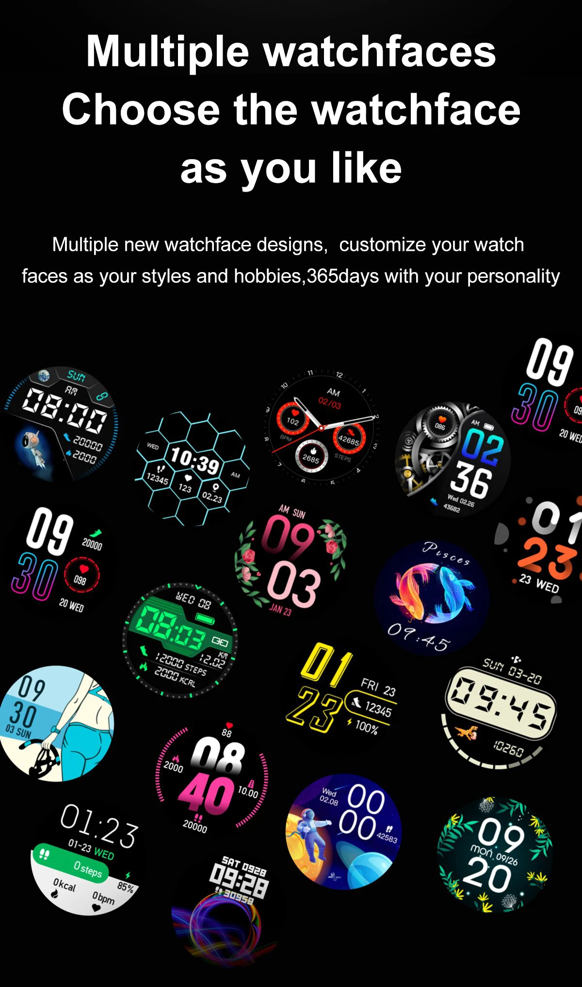 Smart Watch Women 1.32 inch 360*360 HD Screen Smartwatch Men Heart Rate Blood Pressure Monitor Sport Fintess Tracker for Android