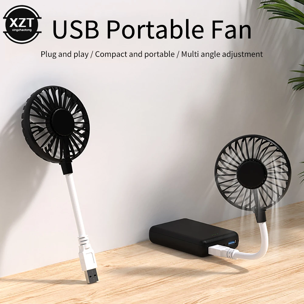 NEW Small Fan Plug And Play Creative Mini Student Dormitory Usb For Power Bank Laptop Pc Ac Charger Cooling Tools Office Fan 1pc