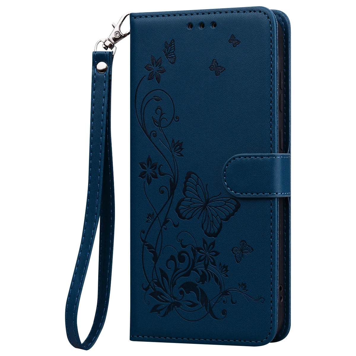 Leather Flip Phone Case - Elegant Book Cover Style
