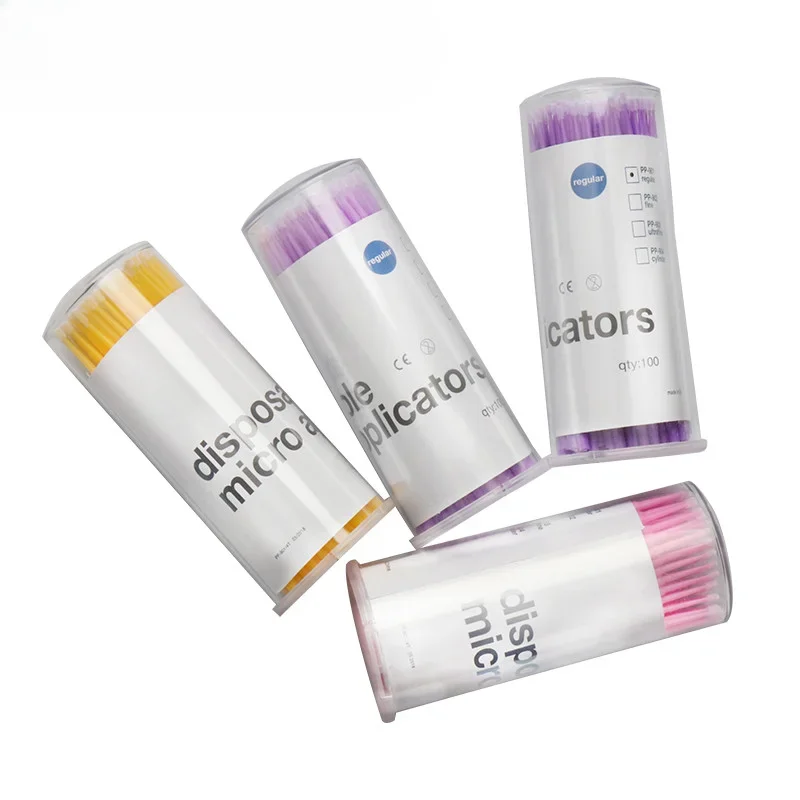 Brushes Extension Microbrush Mini brushes 100pcs/ barrel Makeup Eyelash Disposable Applicator Wand Applicators Mascara Brushes