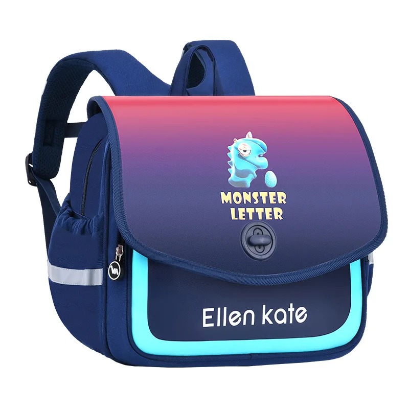 Student Horizontal Primary School Bags Children British Style Large Backpacks New Girls Boys Cartoon Backpack for Travel Mochila