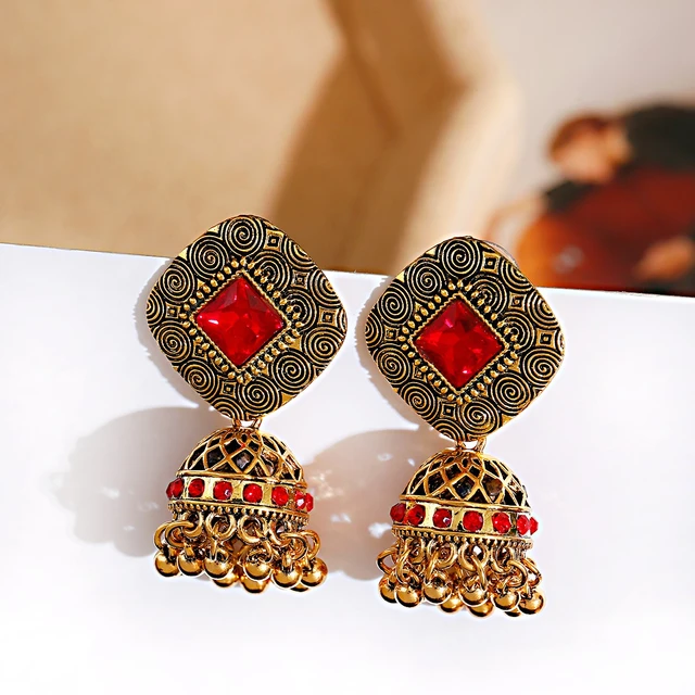 White Crystal Jhumka , Jhumka for Wedding,mirror Jhumka Earrings,indian  Earrings, Pakistani Jhumka, Jhumka Jewellery,women Jhumka Earrings, - Etsy