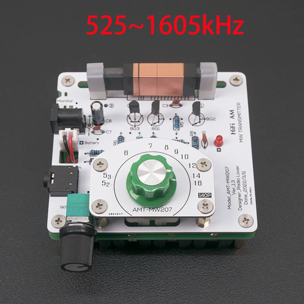 AMT-MW207 Trasmettitore A Onde Medie MW 525-1605KHz Scheda Di Circuito Radio Am Fai Da Te~p154128018
