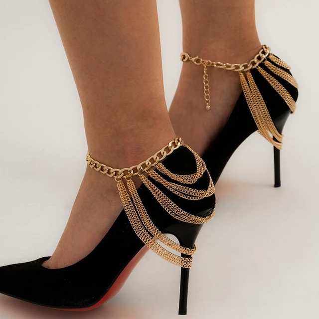 Multilayer Pearl Chain Pearl Anklet Silver For Women High Heel Barefoot  Sandals For Prom, Parties, And Special Occasions From Bestwishtoyou920,  $2.08 | DHgate.Com