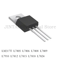 New 10PCS LM317T L7805 L7806 L7808 L7809 L7910 L7812 L7815 L7818 L7824 new and original IC Chipset TO-220 L7805CV
