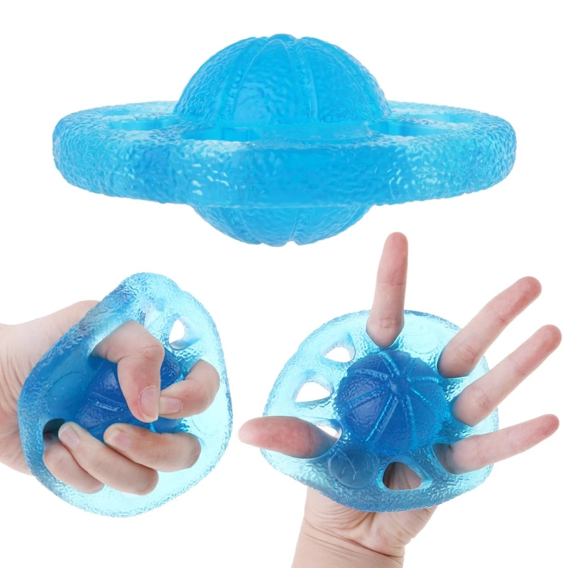 Hand Strengthener with 8 Holes, TPE, Soft, Elastic, Finger Grip Exerciser, Physical Therapy