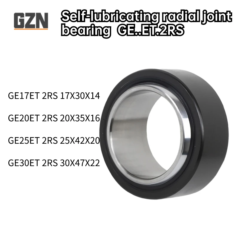 

1pcs Self-lubricating Radial Joint Bearing GE 17 ET-2RS /17/20/25/30/35/GE 40 50 ET-2RS