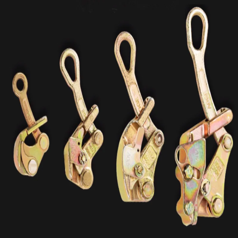 Steel Wire Rope Pulling Tool Cable Clamp Hand Grip 0.5T(1-10mm)/1T(2.5 ...