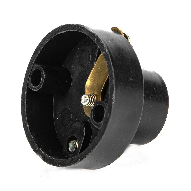 2pcs E10 E12 E14 Screw Round Conversion Flat LED Lamp Holder 5A 220V