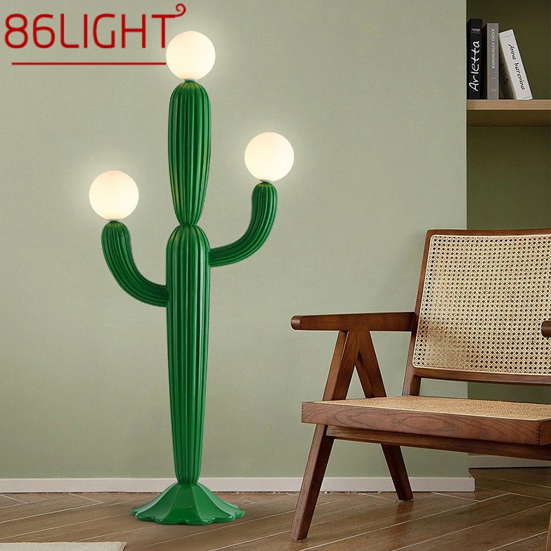 

86LIGHT Nordic Cactus Floor Lamp Cream Style Living Room Bedroom LED Creativity Decorative Atmosphere