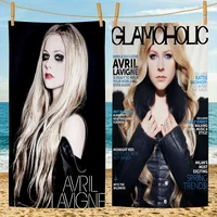 1pc Avril L-Lavigne 3 Microfiber Beach Towel Absorbent Quick Dry Soft Yoga Swimming Resort Mountain Climbing Towel 1