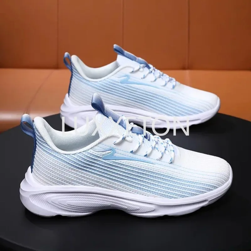 

Soft Sole Wear-resistant and Breathable Mesh 2023 Seasonal Knitted Lace Up Comfortable Sports and Leisure Women's Running Shoes