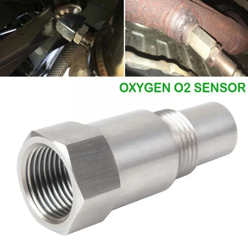 

M18X1.5 Oxygen O2 Sensor Extender O2 Oxygen Sensor 46mm Converter Fix Light CEL Spacer Eliminator Check Adapter Car Engine E2W6