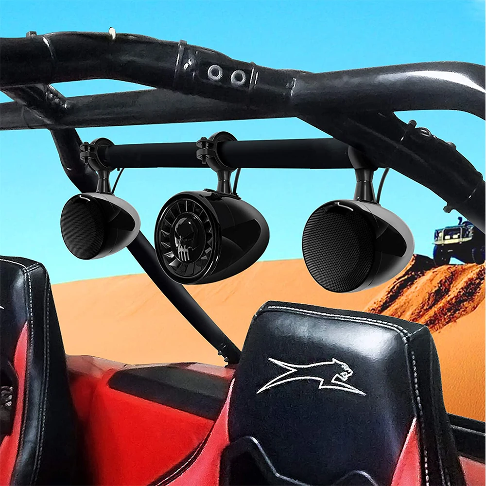 

Усилитель Aieap 600 Вт для мотоциклетной аудиосистемы ATV UTV RZR Polaris, мощные басы, стерео, Bluetooth колонки, радио с сабвуфером