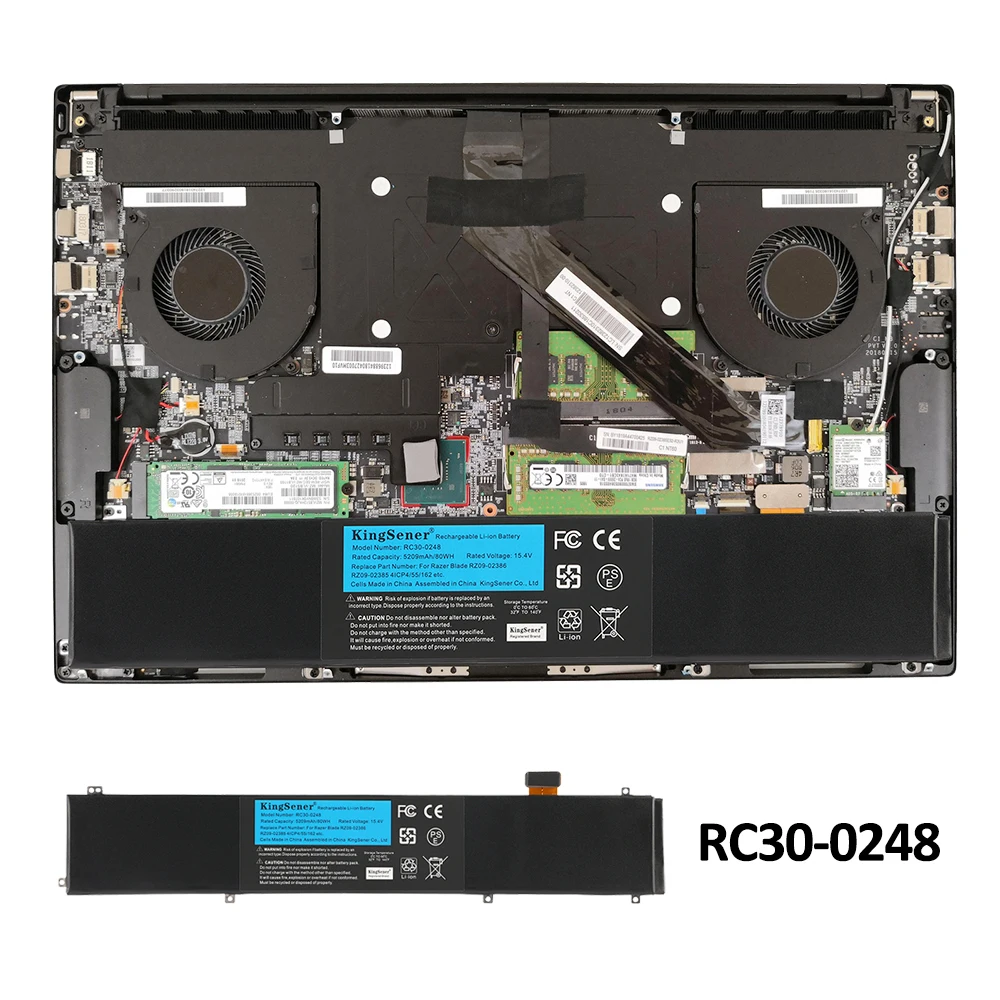 K KYUER RC30-0351 Batteria per Razer Blade 15 Base Model (Late 2020/Early 2021) RZ09-0351x RZ09-0369x RZ09-03519E11-R3U1 RZ09-03519J11-R3J1 RZ09- 03519T11-R3T1 RZ09-03519E11-R3B1 RZ09-03519E11-R341