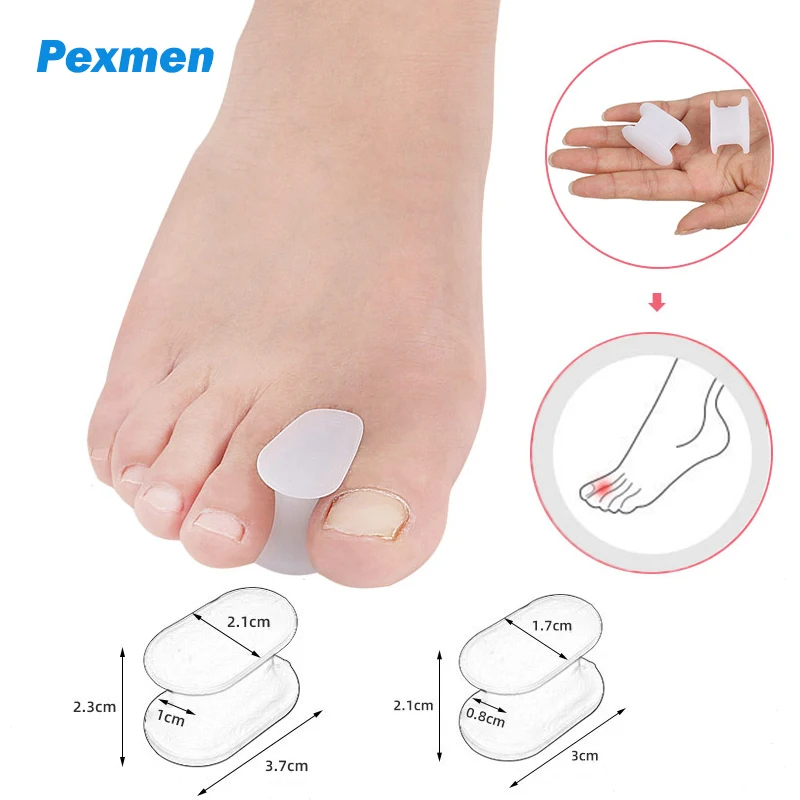 Gel Toe Separators For Overlapping Toe Bunion Corrector Pads For