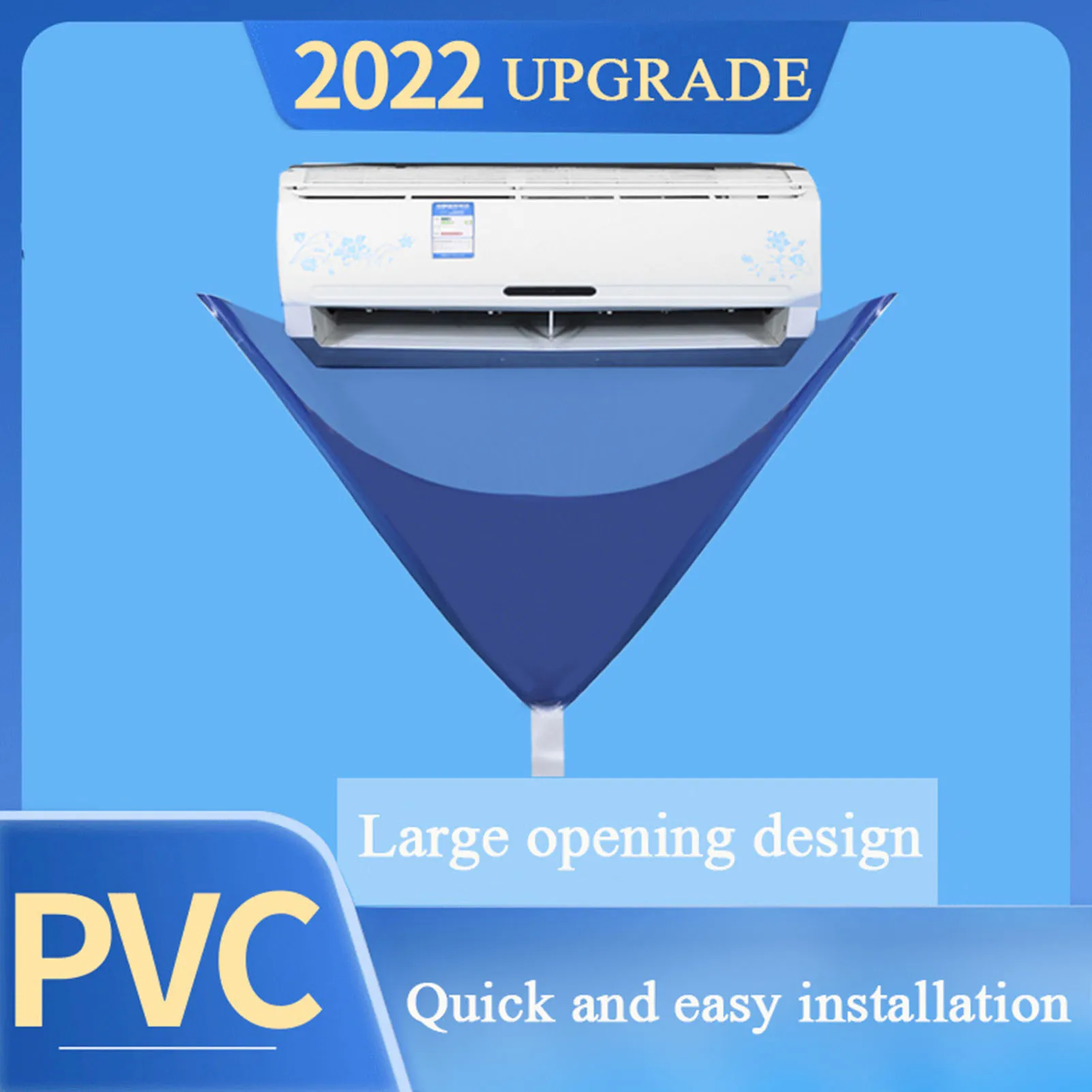 Upgrade Air Conditioner Cleaning Cover With Water Pipe Waterproof Air