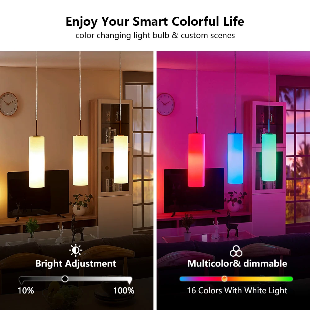 24 Key Remote Control Smart Lamp Atmosphere Light 16 Colors RGB Bulb LED Multicolor Bulb E27 220V Household Lighting Dimmable - Image 4