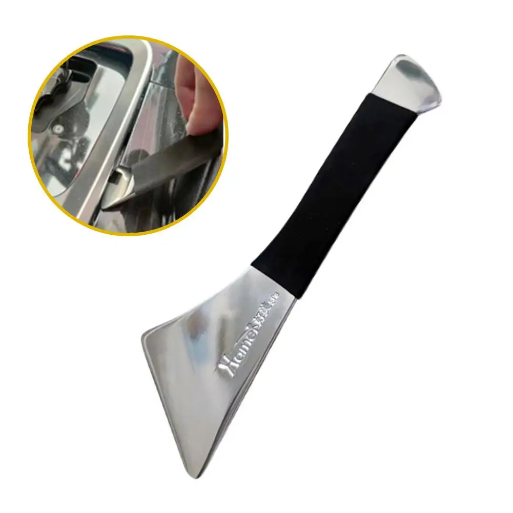 

Stainless Steel Skid Plate Car Audio Modification Door Center Console Rearview Mirror Removal Skid Plate Metal Crowbar
