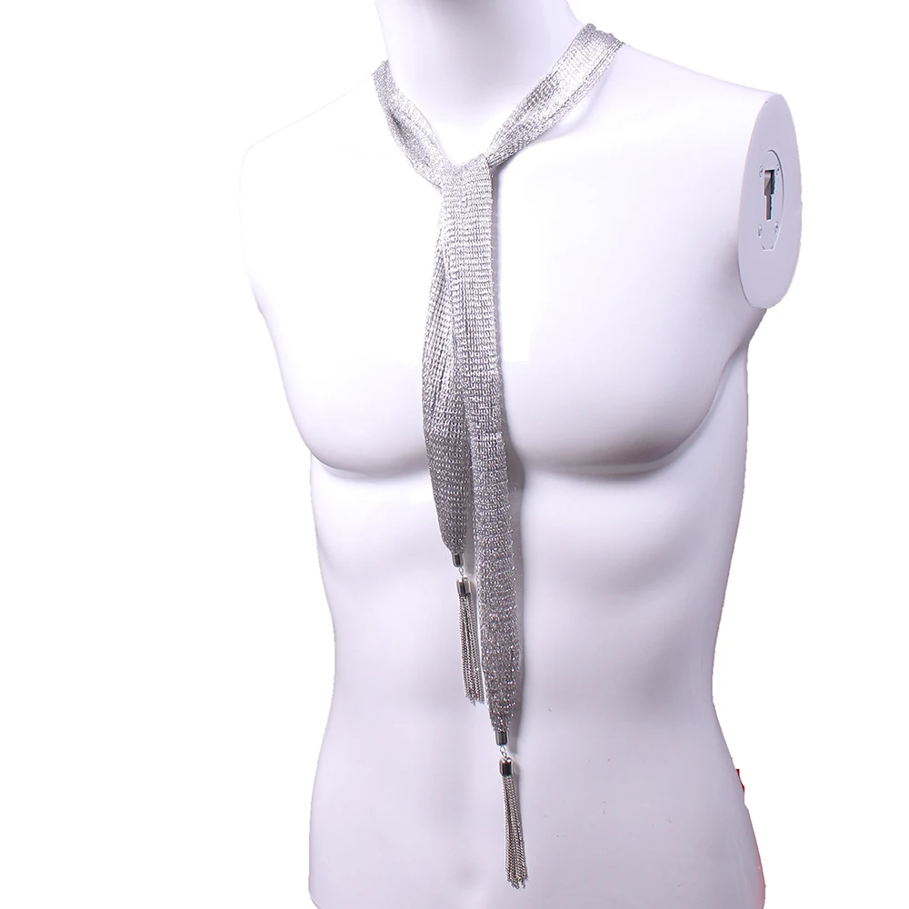Neck tie,anime necktie,cosplay necktie Good Omens Crowley cosplay silver tie scarf David Tennant Original JK Tie Necktie Accessories Halloween Party Prop Gift