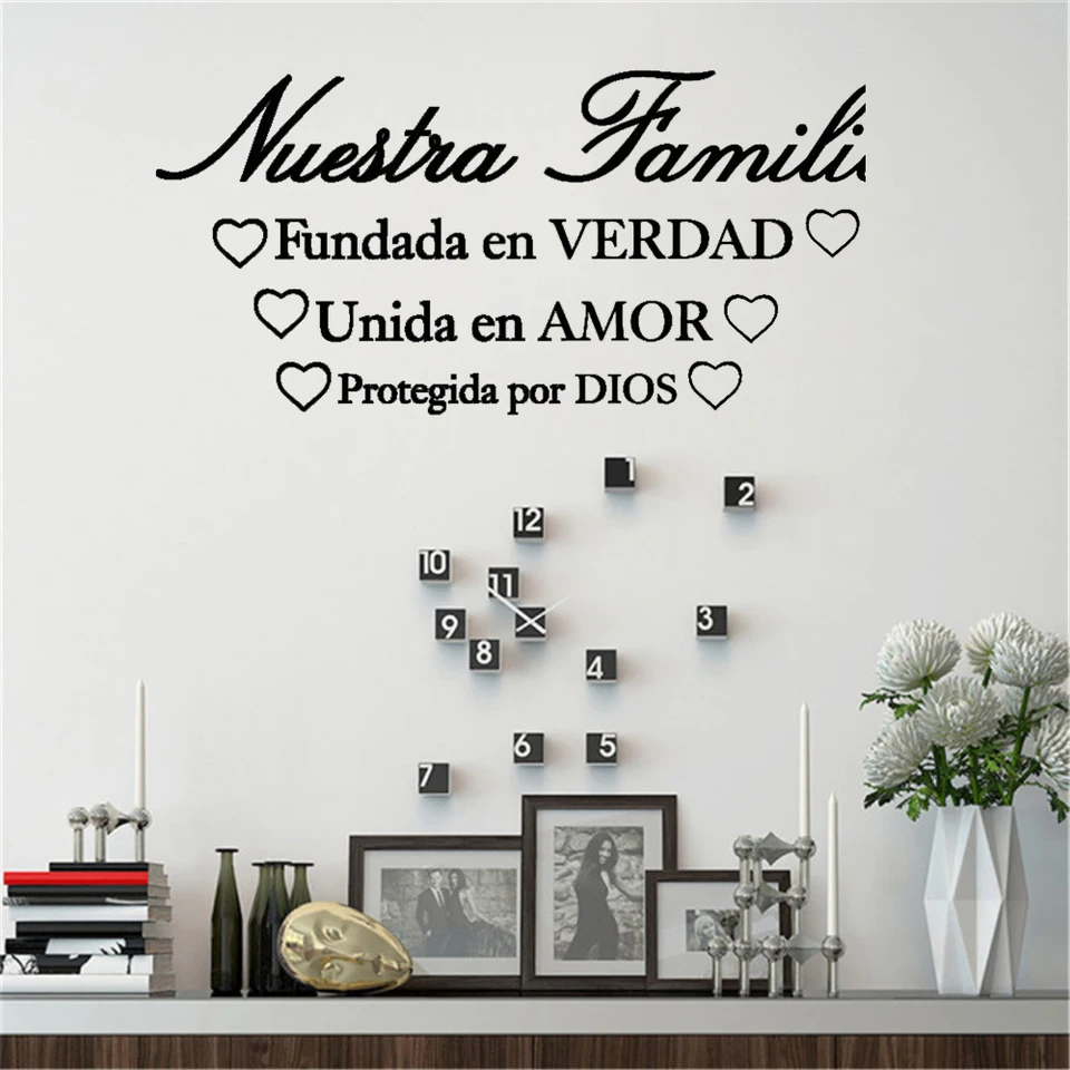 Pegatina de pared con frase \, image size:960x960