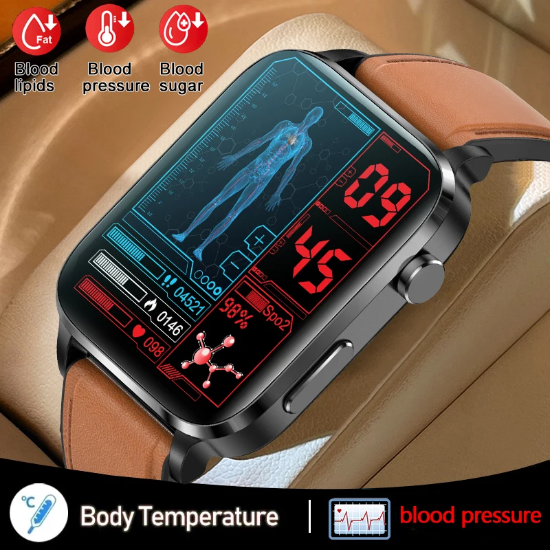 

New ECG Smart Watch Men Laser Treatment Of Hypertension Hyperglycemia Hyperlipidemia Heart Rate Healthy Sport Men Smartwatch