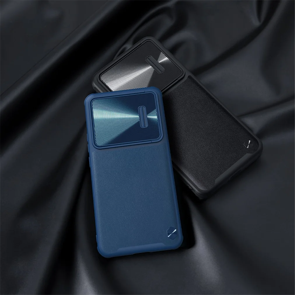For Xiaomi 12T Pro Case NILLKIN CamShield Leather Case Luxury Elegant Slide Camera Lens Spring Cover For Xiaomi Mi 12T Bumper 4