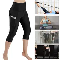 New High Waist Legging Pockets Fitness Bottoms Running Sweatpants for Women Quick-Dry Sport Trousers Workout Yoga Pants 2024 2