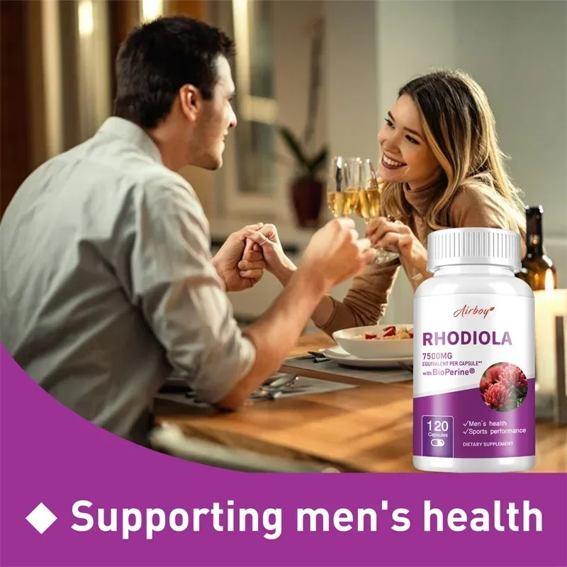 Rhodiola Supplement-Improves Energy and Focus, Relieves Stress, Improves Mood, Non-GMO