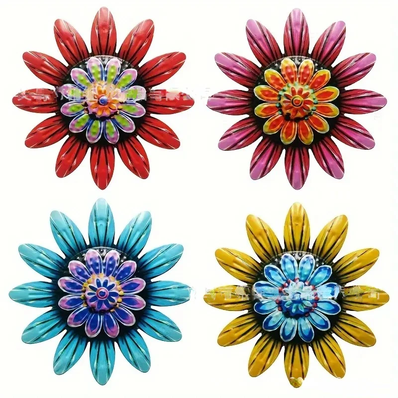 

Patio Bedroom Living Room Wall Hangings Iron Art Hanging Decorative Iron Flower Decoration Metal Flower Wall Decoration