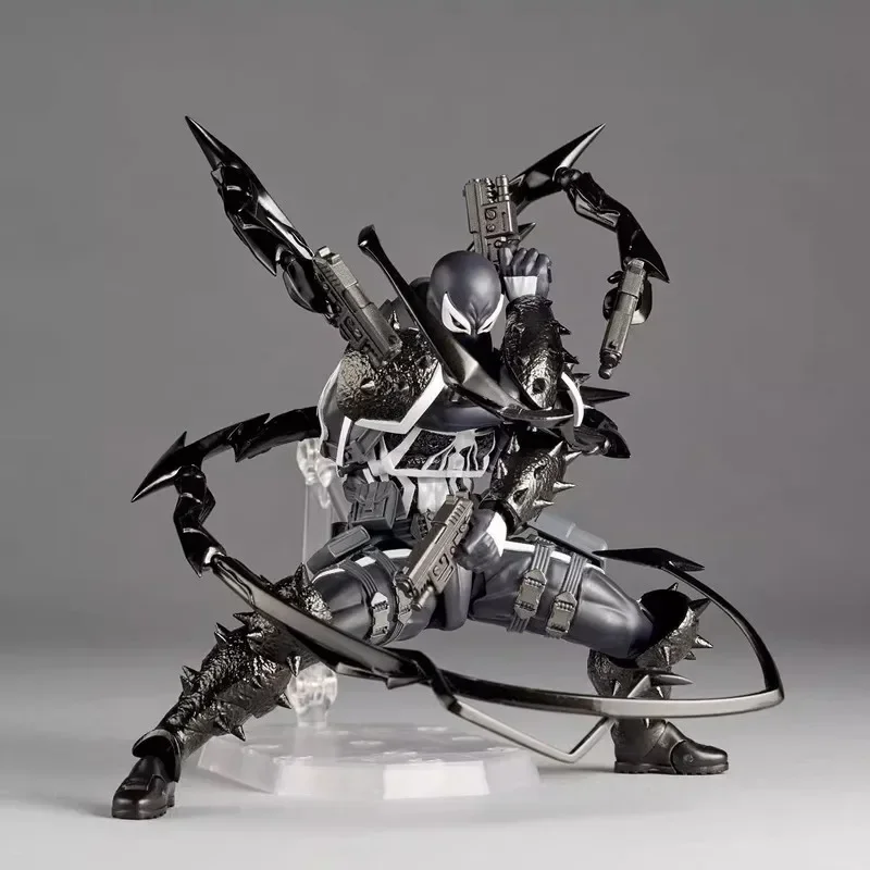 thumbnail image 1 of Figura de acción del agente Venom de Marvel, figura Kaiyodo Revoltech, figura de PVC, colección móvil, modelo Eugene Thompson Ko, juguete de regalo, 1 of 5