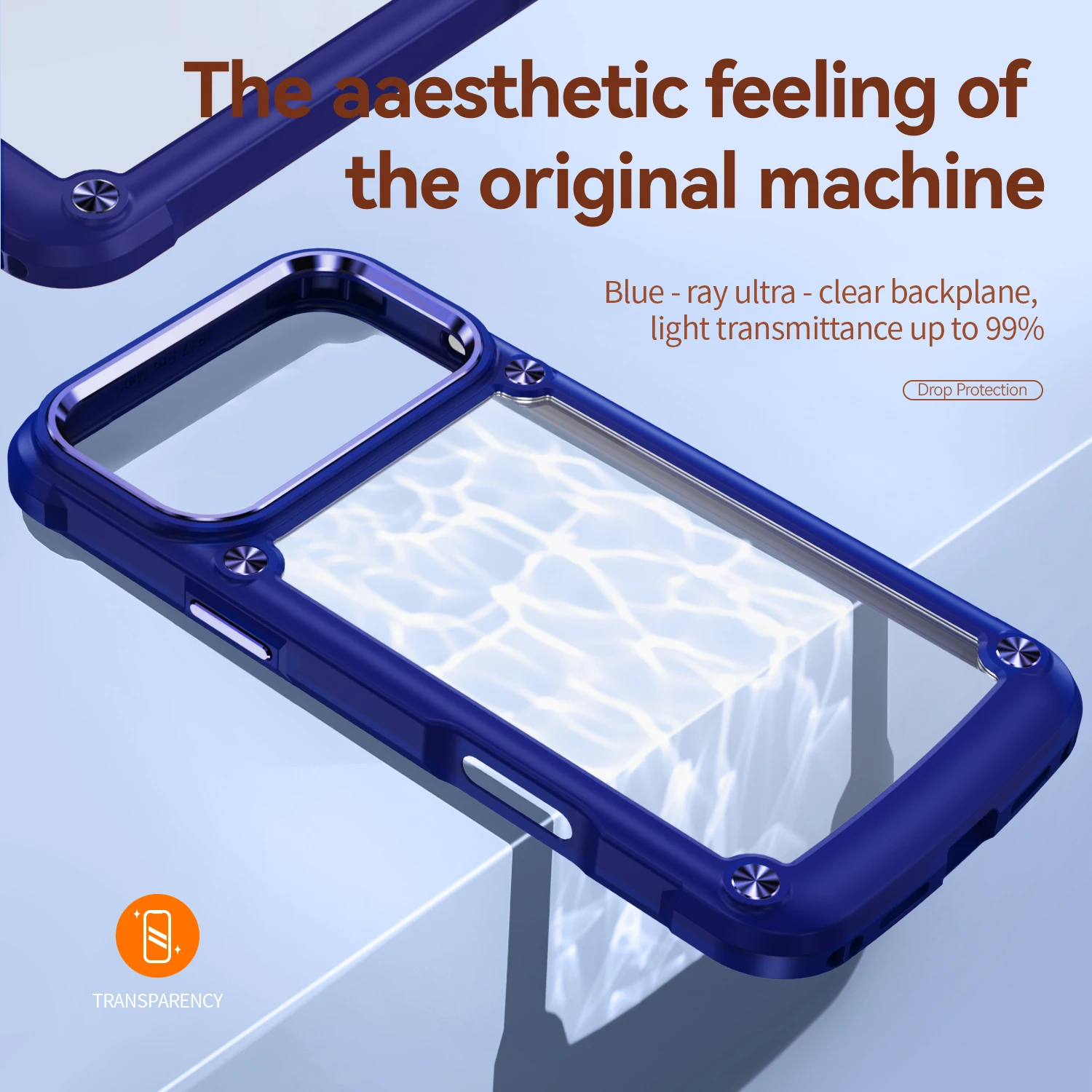Premium Armor Grade Shockproof Transparent Acrylic Phone Case Cover