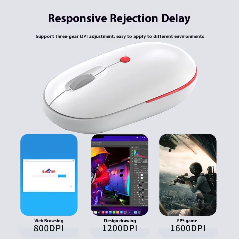 ASUS Adol 2 Wireless Mouse Office Portable Charging Dual Mode 2.4GHz Bluetooth Silent Universal Mice wireless mouse