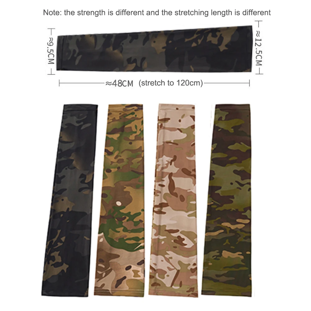 Outdoor Ice Silk Arm Sleeves UV Protection Running Fishing Cycling Sport Sunscreen Cuff Breathable Arm Sleeves