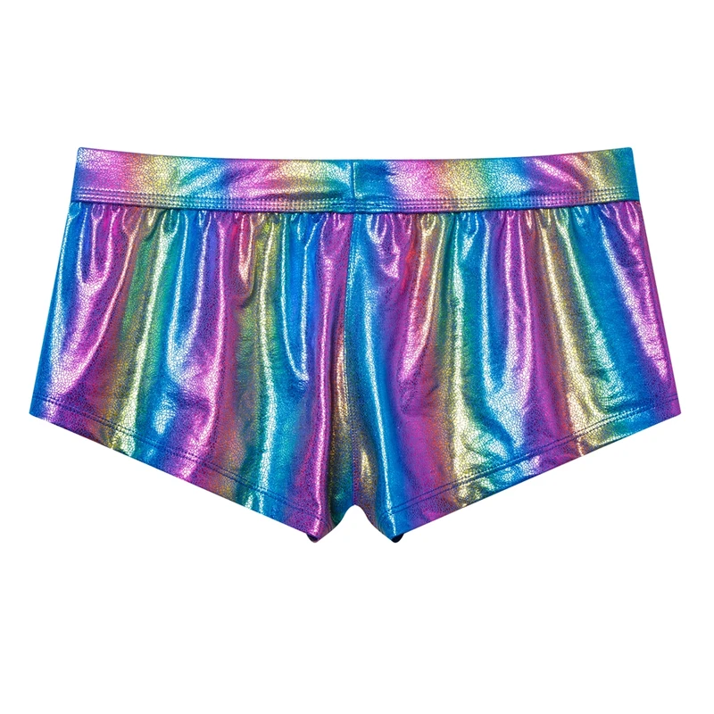 Men Underwear & Swimwear All-in-one Men's Beach Trunks Swimwear Swimsuit Shorts Boxer Briefs Summer Trunk Beach Shorts Rainbow