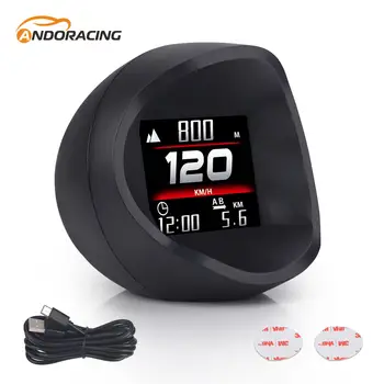 Display Head-up GPS per Auto con Espressioni Dinamiche Multiple: Velocità, Chilometraggio, Altitudine, Orologio, Tachimetro - Universale per Tutte le Auto