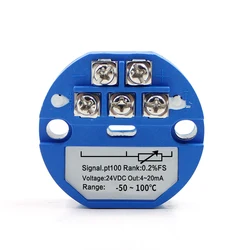Advanced Temperature Transmitter Module with 4 - 20mA Output and DC24V Input (-50 - 100 Celsius)