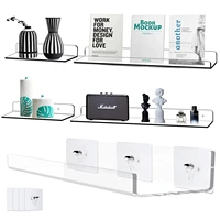 Colour Acrylic Shelf Wall Hanging Board Free Punch Bathroom Toilet Kitchen Storage Rack Plexiglass 3mm Thickened Strong Sticker 1