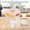 Snack Bowl With Cover For Stanley 40oz Tumbler With Handle Silicone Snack Tray Snack Ring For Stanley Cup Accessories 3